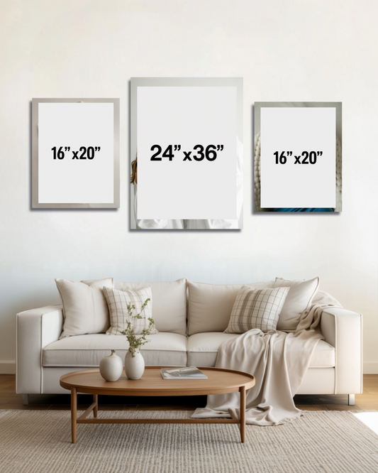 The Centerpiece Set – 3 Metal Prints